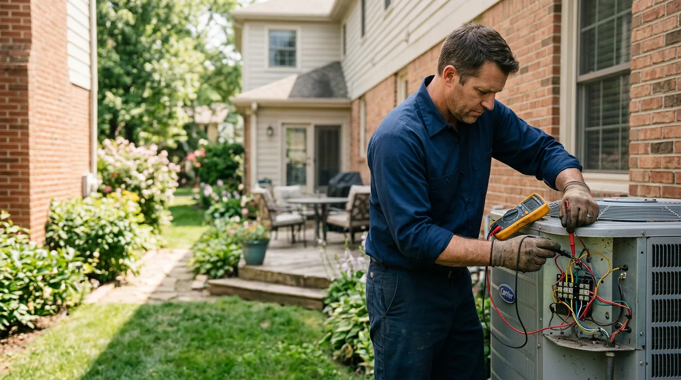 HVAC technician working near Capistrano Beach, CA